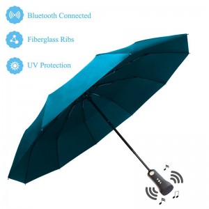 Parapluie Bluetooth musique protection UV nouvelle invention spécial 3 parapluie pliable