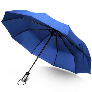 Parapluie pluie 3 nervures triple ouverture automatique et fermeture automatique avec impression personnalisée