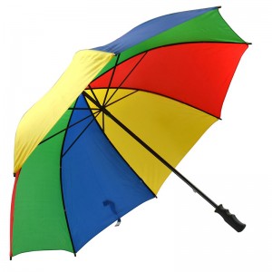 Parapluie de golf de fonction ouverte manuelle de grande taille de parapluie de pluie de sport en plein air