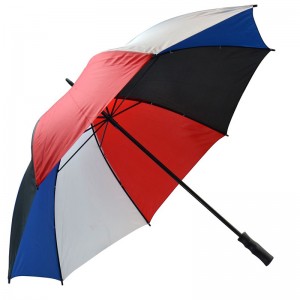 Personnalisé impression parapluie de golf ouvert manuel taille 30 pouces coupe-vent