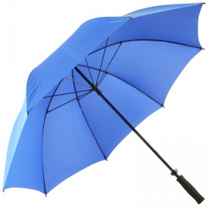 2019 meilleur vente coupe-vent en fibre de verre cadre pongé tissu manuel ouvrir golf parapluie